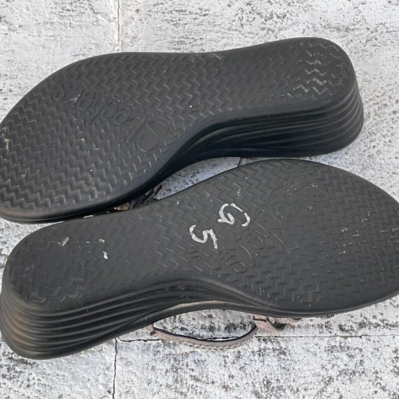 Sketchers Women Sandal Memory Foam Strappy Heel Shoes Size 11 - Picture 10 of 10